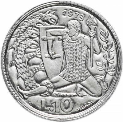 купить Сан-Марино 10 лир 1973