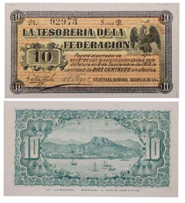 купить Мексика 10 сентаво 1914