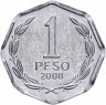 Купить Чили 1 песо (peso) 1992-2015