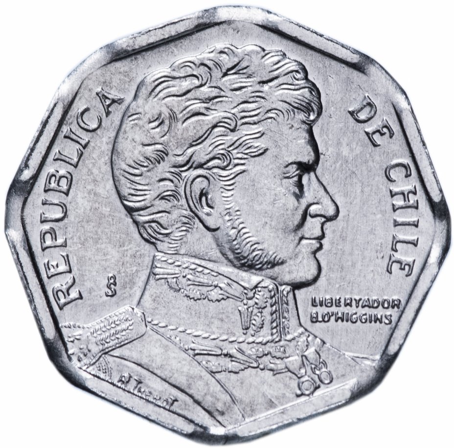 купить Чили 1 песо (peso) 1992-2015