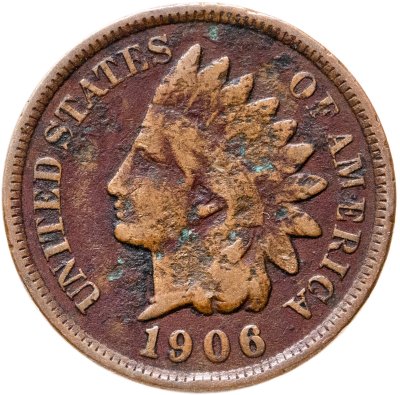 купить США 1 цент 1906 "Indian Head Cent"