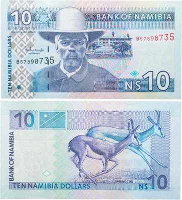 купить Намибия 10 долларов 2001 "Хендрик Витбоой"
