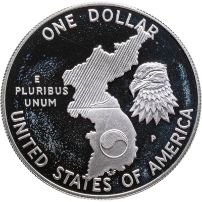купить США 1 доллар (dollar) 1991 Korean War (38 лет Корейской войне)