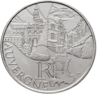 купить Франция 10 евро 2011 "Регионы Франции - Овернь"