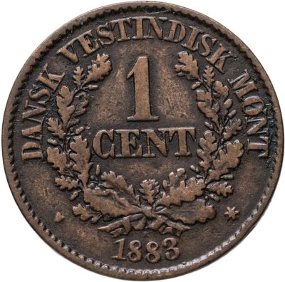 купить Датская Вест-Индия 1 цент (cent) 1883