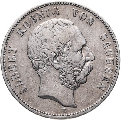 купить Германская Империя, Саксония 5 марок 1875