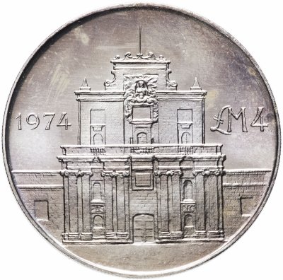 купить Мальта 4 лиры (liri) 1974 Ворота Коттонеры