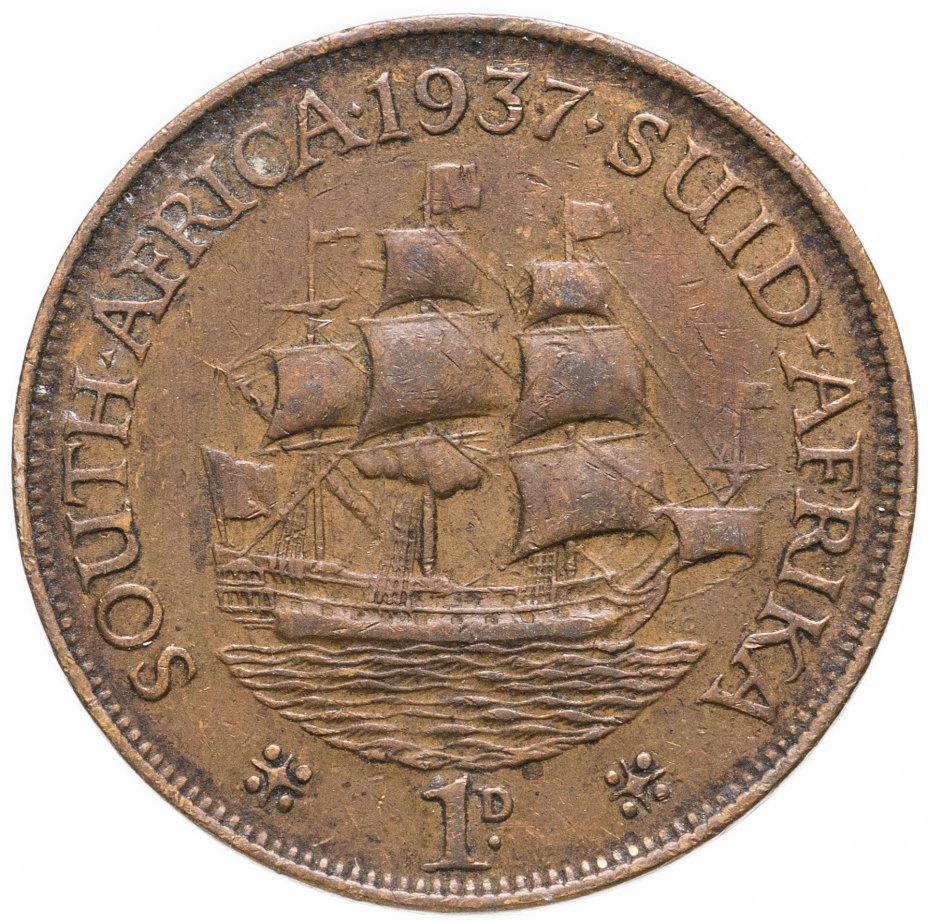 купить ЮАР 1 пенни (penny) 1937