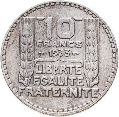 купить Франция 10 франков (francs) 1933