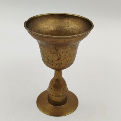 купить Подсвечник, украшенный растительным декором, латунь, Индия, 1970-1990 гг.