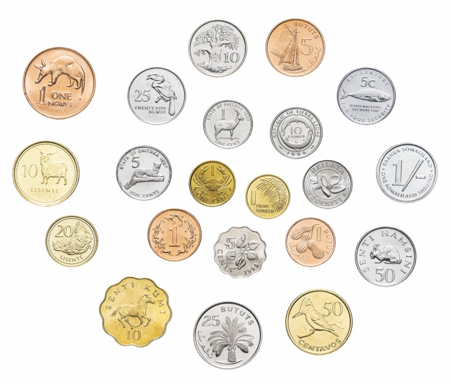 купить Набор монет "Африка"  (21 монета)