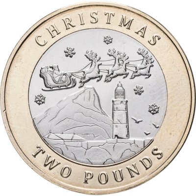 купить Гибралтар 2 фунта 2024 Рождество