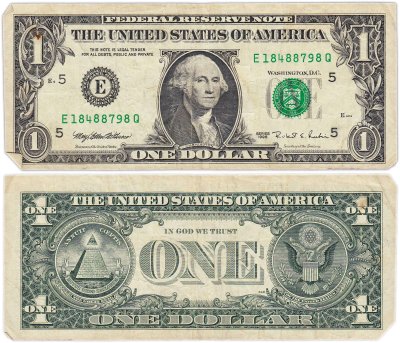 купить США 1 доллар 1995 Е