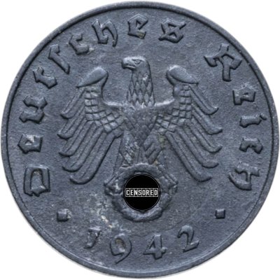 купить Германия, Третий Рейх 1 рейхспфенниг 1942 "В"