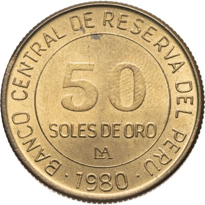 купить Перу 50 солей (soles) 1980