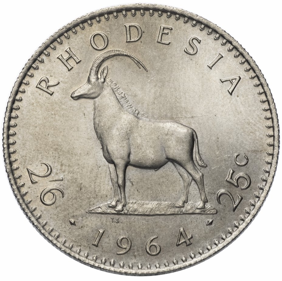 купить Родезия 25 центов 1964