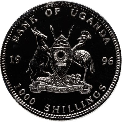 купить Уганда 1000 шиллингов (shillings) 1996 100 лет Олимпийским играм - Рим 1960