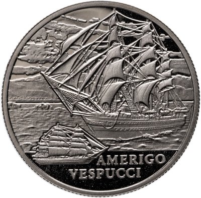 купить Беларусь 1 рубль 2010 "Парусные корабли - Америго Веспуччи"