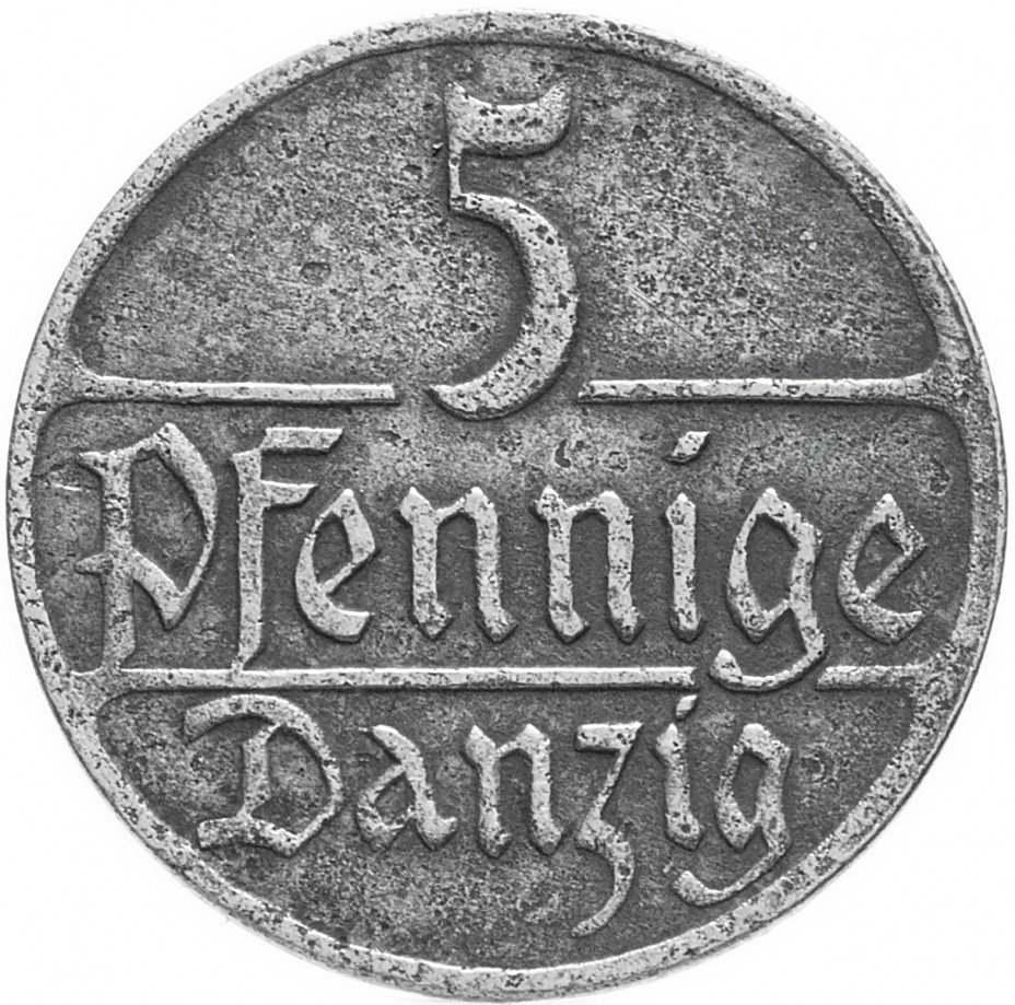 купить Германия, Данциг (Гданьск) 5 пфеннигов 1923
