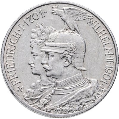 купить Германия (Империя) 2 марки (mark) 1901 "200 лет Пруссии"