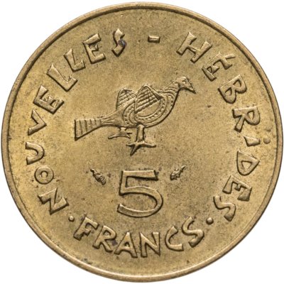 купить Новые Гебриды 5 франков (francs) 1975