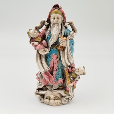 купить Статуэтка "Фу-син" (бог счастья, изобилия, достойного продолжение рода), композитный материал, роспись, Китай, 2000-2010 гг.