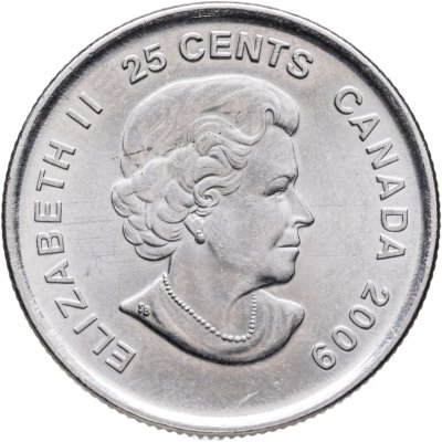 купить Канада 25 центов (cents) 2009 "Победа женской сборной по хоккею на олимпиаде Солт-Лейк-Сити 2002"