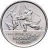 Купить Канада 25 центов (cents) 2009 "Победа женской сборной по хоккею на олимпиаде Солт-Лейк-Сити 2002"