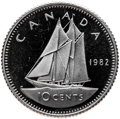 купить Канада 10 центов (cents) 1982