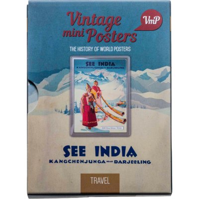 купить Ниуэ 1 доллар 2015 "Винтажные постеры - Увидеть Индию" в блистере