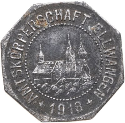 купить Германия, Эльванген 10 пфеннигов 1918