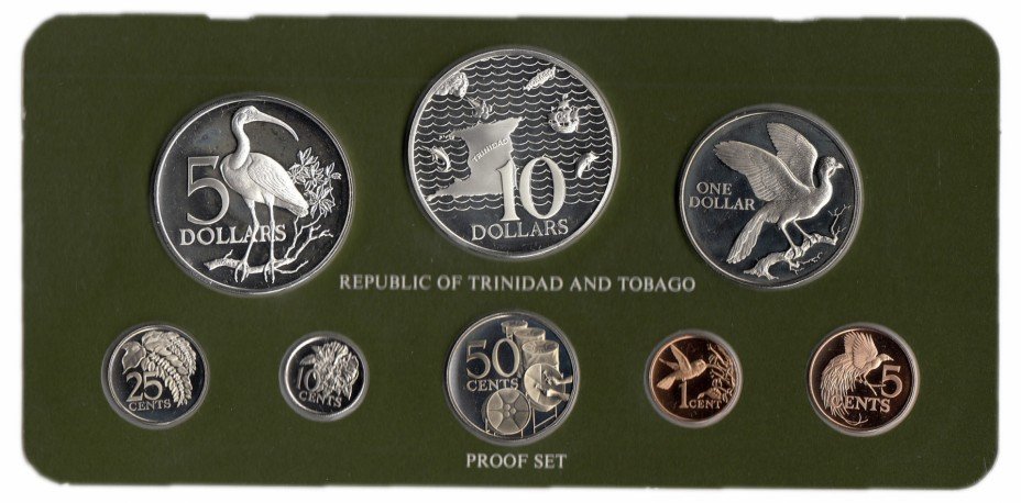 купить Тринидад и Тобаго набор монет 1980 Proof (8 монет)