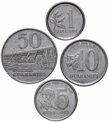 купить Парагвай набор монет 1978-1988 (4 штуки)