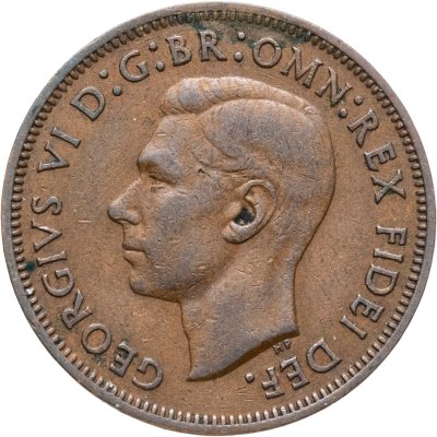 купить Великобритания 1/2 пенни (penny) 1949
