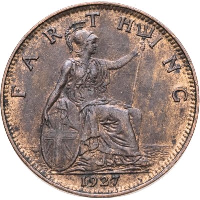 купить Великобритания 1 фартинг (farthing) 1927