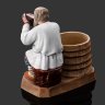 Купить Статуэтка "Крестьянин пьющий воду из ковша", бисквит, роспись, Фарфоровая фабрика Гарднера, Российская империя, 1880-1890 гг.