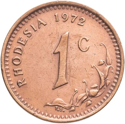 купить Родезия 1 цент (cent) 1972