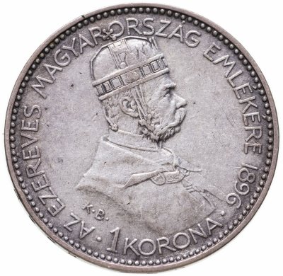 купить Венгрия 1 крона (crown) 1896 Тысячелетие