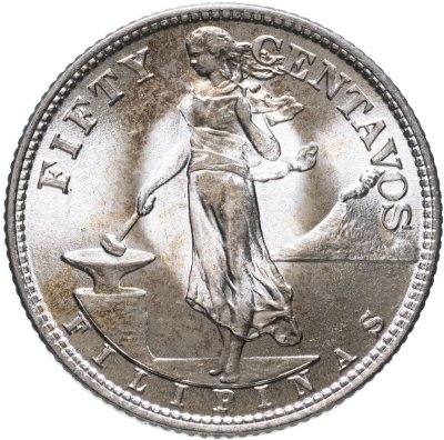 Купить Филиппины 50 сентаво (centavos) 1945