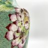 Купить Ваза с цветочным декором на зеленом фоне и с дарственной надписью, латунь, перегородчатая эмаль (клуазоне), Китай, 1962 г.
