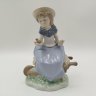 Купить Статуэтка "Девочка с птичкой", фарфор, роспись, NAO Porcelain, Испания, 1970-1990 гг.