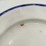 Купить Набор из двух тарелок с синим кантом, фаянс, роспись, золочение, Будянский фаянсовый завод «Серп и молот», СССР, 1920-1930 гг.