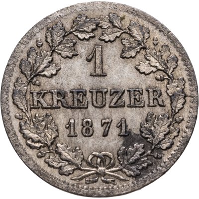 купить Бавария (Германия) 1 крейцер 1871