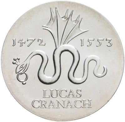 купить ГДР 20 марок 1972 "500-летие со дня рождения Лукаса Кранаха (старшего)"