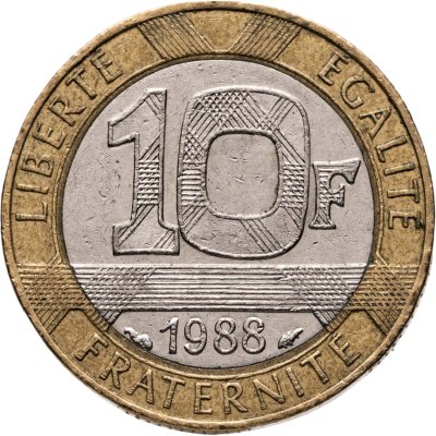 купить Франция 10 франков 1988