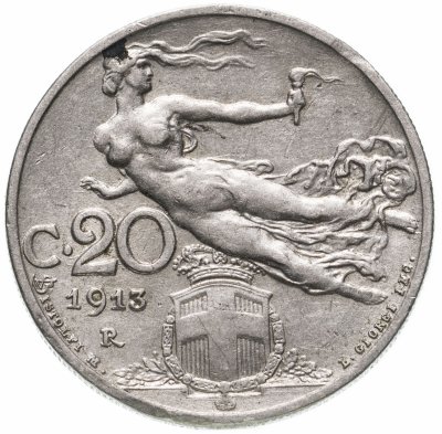 купить Италия 20 чентезимо 1908-1926 случайный год