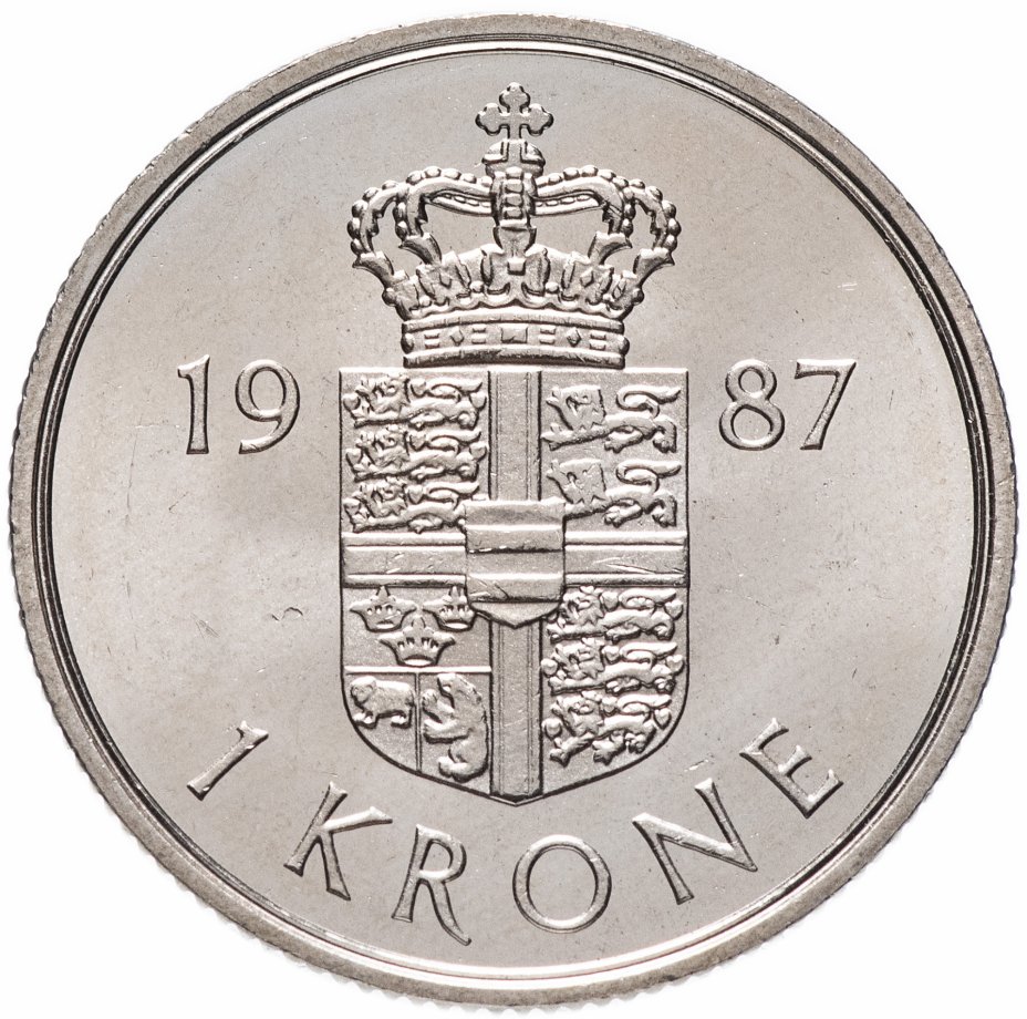 купить Дания 1 крона (krone) 1987