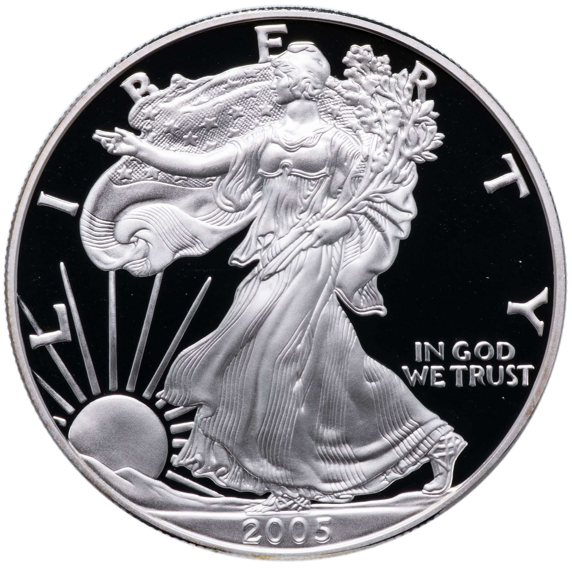 1 доллар монета серебро. Серебряный доллар США 2005. Серебряные монеты Америки. США 1 доллар шагающая Свобода. Американский серебряный доллар.