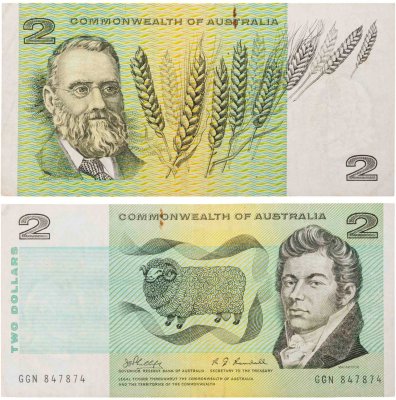 купить Австралия 2 доллара 1974 - 1985 "Джон МакАртур"