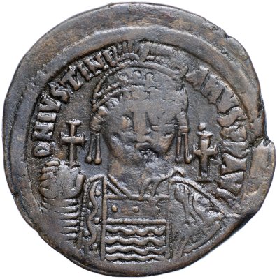 купить Византийская империя. Юстиниан I [527-565] Фоллис. Бронза. 539-540 Константинополь